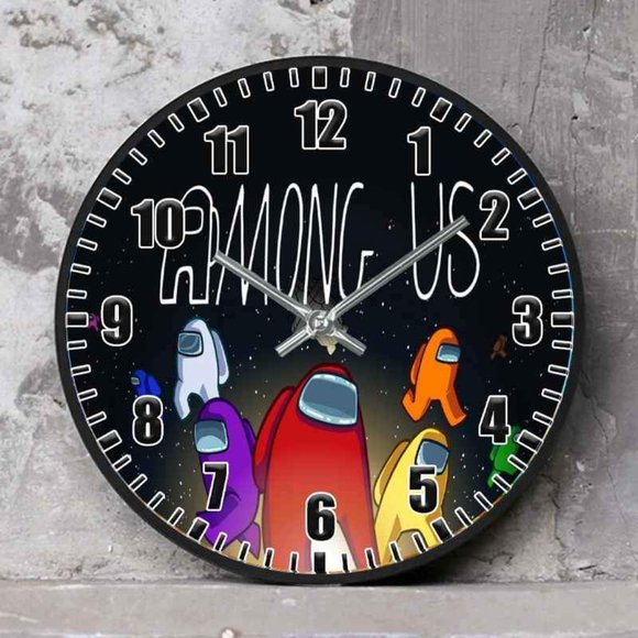 Among us the game Clock wall clock CLOCK NEW - Picture 1 of 4